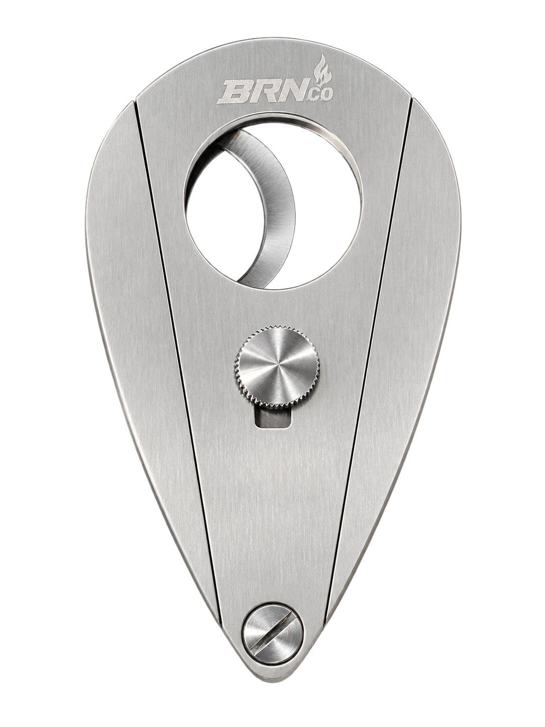 Silver BRN Co. Butterfly Cutter with engraved logo